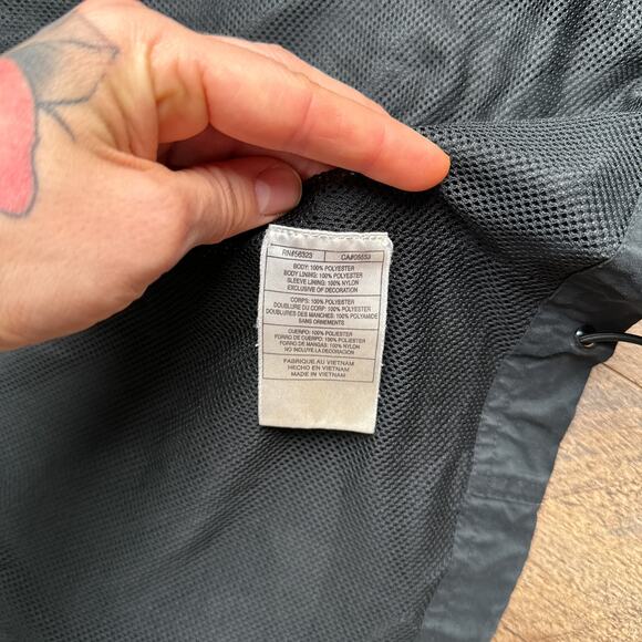 Vintage Y2K Nike Track Jacket Men's XL‎ Black Athletic Training Soccer 4191 - Picture 8 of 11